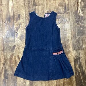 Vintage 90’s Tommy Hilfiger denim dress with pleats size 4T